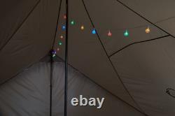 Glamping Cabin Tent Sleeps 10, Mesh Ventilation, Easy Setup, Spacious