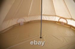 Glamping Cotton Canvas Bell Tent 7M Waterproof Four-Season Family Camping Yurts