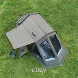 Glamping Inflatable Tent Large Family Winter Camping Shelter with Canopy Pump
