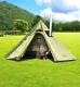 Glamping Tent Glamorous Luxury Luxe Large Outdoor Camping With Chimney Hole