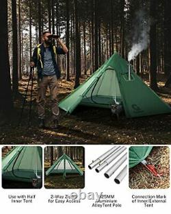 Gonex Lightweight Hot Tent with Large Stove Window, Waterproof 1 Person