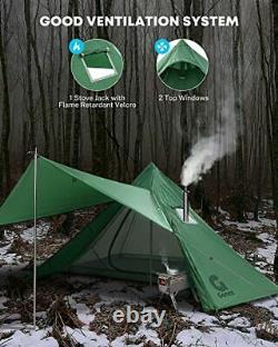 Gonex Lightweight Hot Tent with Large Stove Window, Waterproof 1 Person