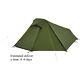 Green 2 Man Tent, Lightweight, 5000mm Hh, Compact