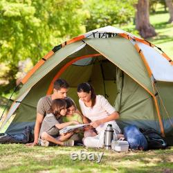 Gysrevi Camping Tent, 3 Man Instant Pop Up Tent Waterproof, Large Double Layer