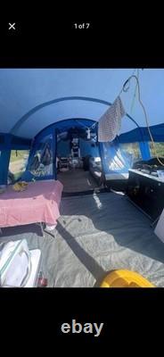 HI-GEAR Frontier 6 Tent + Large Porch + HI-GEAR Carpets Full Camping Setup