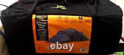 Halfords 6 Person Tunnel Tent with porch 2 rooms Large Family Tent & Carry case