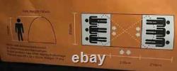 Halfords 6 Person Tunnel Tent with porch 2 rooms Large Family Tent & Carry case