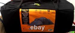 Halfords 6 Person Tunnel Tent with porch 2 rooms Large Family Tent & Carry case