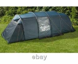 Halfords 8 Person Tunnel Tent 2 Separate Sleeping Area Large Family Tent