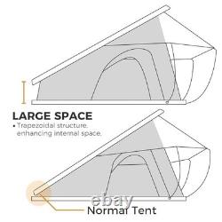 Hard Shell Rooftop Tent Pop-Up Tents 2-3 Person for SUV Caravan Campervan