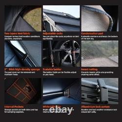 Hard Shell Rooftop Tent Pop-Up Tents 2-3 Person for SUV Caravan Campervan