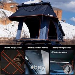 Hard Shell Rooftop Tent Pop-Up Tents 2-3 Person for SUV Caravan Campervan
