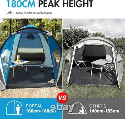 HeavyDuty Camping Tent 4 Person Waterproof Double Layer Easy SetUp Durable Light