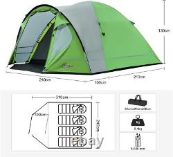 HeavyDuty Camping Tent 4 Person Waterproof Double Layer Easy SetUp Durable Light