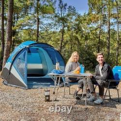 HeavyDuty Camping Tent 4 Person Waterproof Double Layer Easy SetUp Durable Light