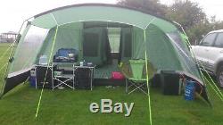 Hi-Gear Corado 8 Man Extra Large Tent 4 x double bedrooms, corridor, awning