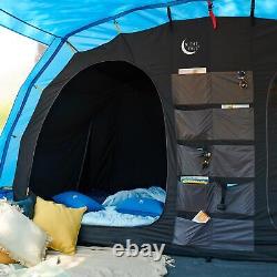 Hi-Gear Hampton 6 Man Nightfall Waterproof Family Tent with Darkened Bedrooms