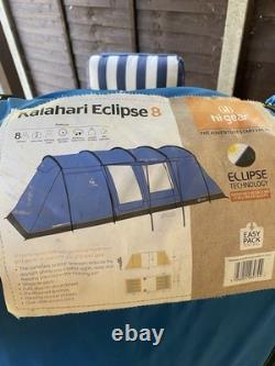 Hi Gear Kalahari Eclipse 8 Blue 8 Person Tunnel Tent 7.1m long