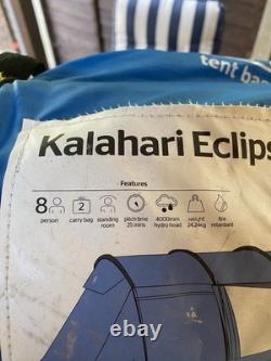Hi Gear Kalahari Eclipse 8 Blue 8 Person Tunnel Tent 7.1m long