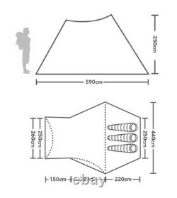 Hi Gear Lavvu Air Elite Tipi Tent Brand New 3-Person Air Tent
