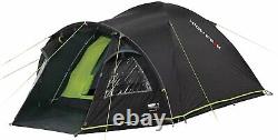 High Peak Talos 3 Man Tent in Dark Grey/Green