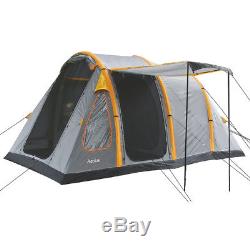 Highlander Aeolus 4 Person Large Family Inflatable Tunnel Camping Tent Rock Grey