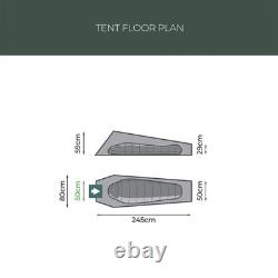 Highlander Falcon 1 Person Bivvy Tent Lightweight Solo Shelter Pine Green