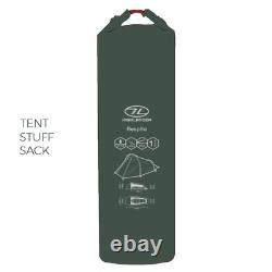 Highlander RESPITE 1 Person Waterproof Tunnel Tent Pine Green Camping TEN167-PG