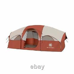 HikerGarden Portable Tent 8 Person Waterproof Outdoor Camping Shelter Red New