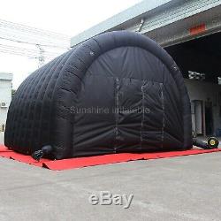Hot sale Cheap Waterproof Black Inflatable Tunnel Tent Small Inflatable Stage
