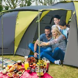 Huge Camping Tent 9 Person Big Awning Large Outdoor Family Vacation Summer Camp