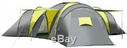 Huge Camping Tent 9 Person Big Awning Large Outdoor Family Vacation Summer Camp