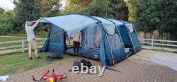 Huge Family 7 Berth Tent Vango Vail 700 Camping Blue Large Cabin Tent