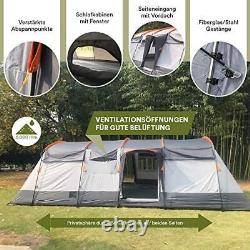 Hurricane Family Tent For 8 People Large Tent With 2 Sleeping Cabins Camping