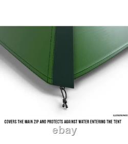 Husky BRIGHT 4 Green Waterproof Large lightweight tent for 4 people
