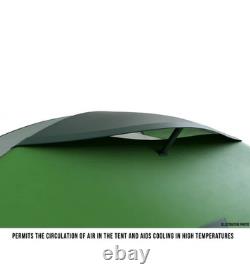 Husky BRIGHT 4 Green Waterproof Large lightweight tent for 4 people