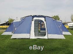 Hybrid Tent Design Family Tunnel Tent, 3 Sleeping Rooms12 Person Large