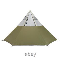Indian 8 Person Teepee Tent Wigwam Large Outdoor House Tipi Foldable Sleeping