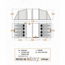 Inflatable 8 Person Family Air Tent Large Outdoor Camping Tunnel Shelter Portree