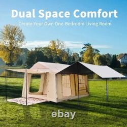 Inflatable Camping Tent-129 Sqft, Large inflatable tent & Stove Jack, Blowup tent