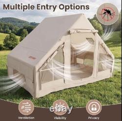 Inflatable Camping Tent 4-6 Person with Pump Windproof 4 Season Waterproof uk