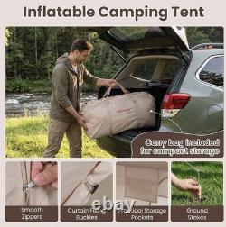 Inflatable Camping Tent 4-6 Person with Pump Windproof 4 Season Waterproof uk