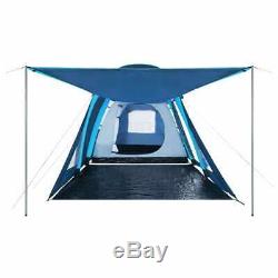 Inflatable Camping Tent Outdoor Festival Family Tent 4 Person Dome Tent withAwning