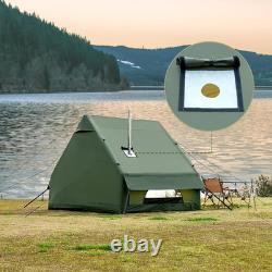 Inflatable Camping Tent with Hand Pump, Easy Assemble Waterproof Windproof Outdo