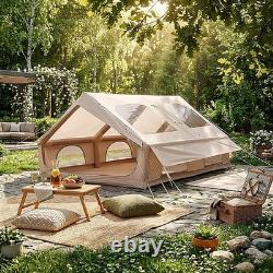 Inflatable Camping Tent with Hand Pump Waterproof Outdoor Blow up Tent 3-8 Man