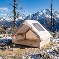 Inflatable Camping Tent with Pump 2-4 Person Air Glamping Tents Blow Up Cabin UK