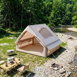Inflatable Camping Tent with Pump 2-4 Person Air Glamping Tents Blow Up Cabin UK
