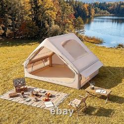 Inflatable Camping Tent with Pump 2-4 Person Air Glamping Tents Blow Up Cabin UK
