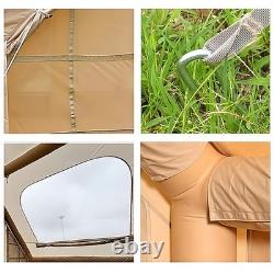 Inflatable Camping Tent with Pump 2-4 Person Air Glamping Tents Blow Up Cabin UK
