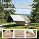 Inflatable Camping Tent With Pump& Canopy 4-6 Person Waterproof Blow Up Air Tent